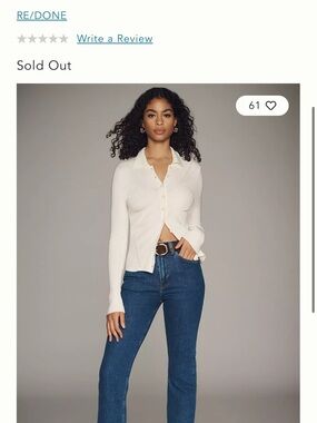 Re/Done cropped bootcut jeans